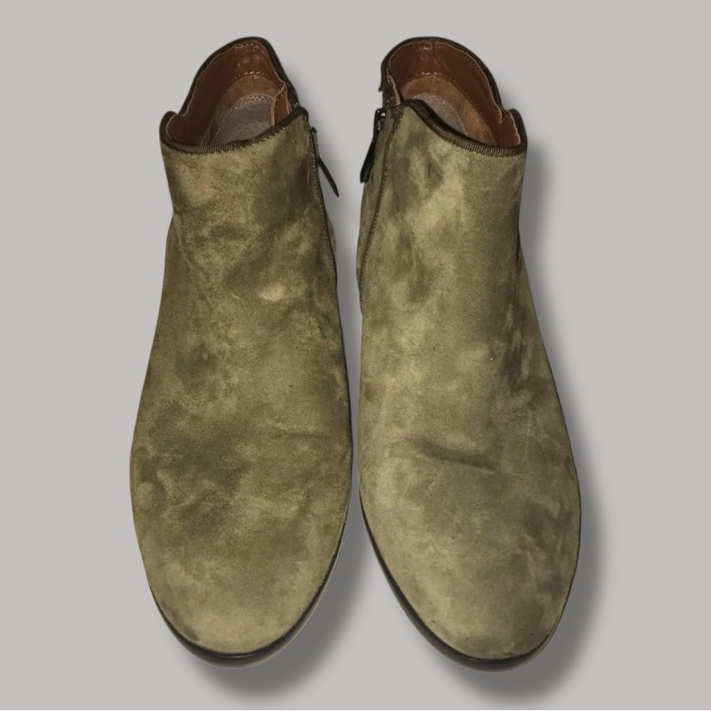 Sam Edelman Taupe (Grayish Brown) Suede Ankle Booties Sz 7.5